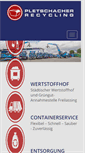 Mobile Screenshot of pletschacher-recycling.de